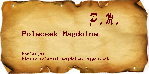 Polacsek Magdolna névjegykártya